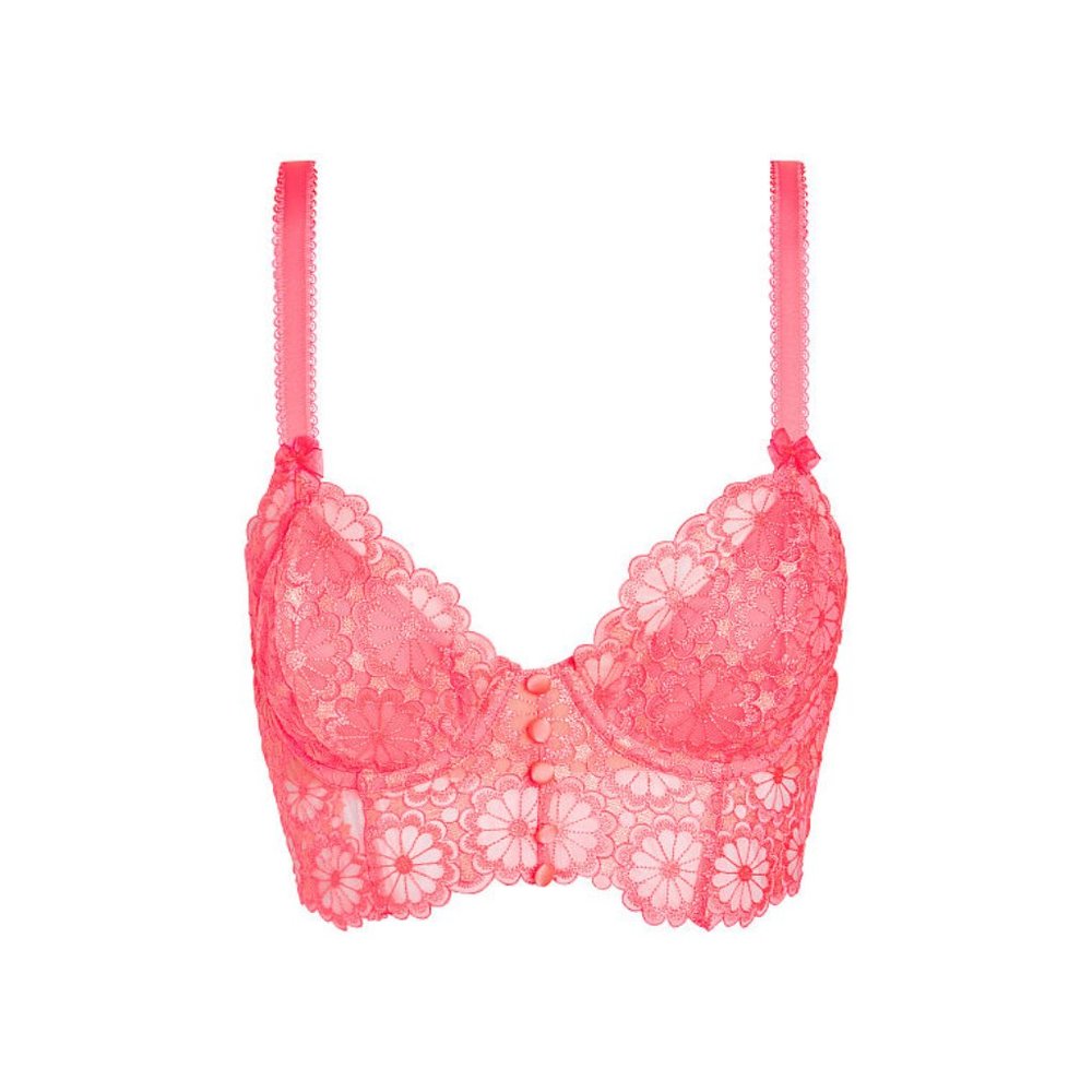 (S,L) For Love and Lemons Daisy Longline Bra